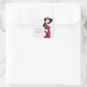 Sticker Carré J'adore être une fille (Sac)