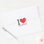 Sticker Carré J'adore les documentaires (Enveloppe)