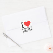 Sticker Carré J'adore les films comiques (Enveloppe)
