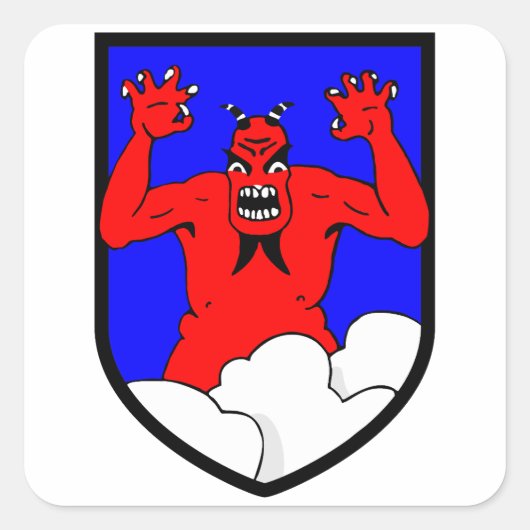 Sticker Carré Jagdgeschwader 1 (JG 1) Oesau Stab I Groupe I (Devant)