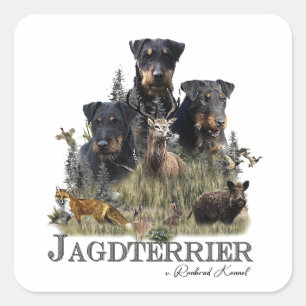Sticker Carré Jagdterriers c. Renbrad Kennel