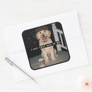 Sticker Carré J'ai Ce Chien En Moi, Mème Drôle De Golden Doodle