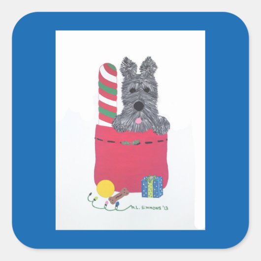 STICKER CARRÉ J'AI ÉTÉ BONNE ! (Devant)