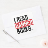 Sticker Carré J'Ai Lu Des Livres Interdits (Enveloppe)