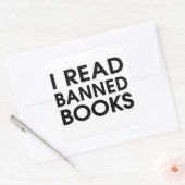 Sticker Carré J'Ai Lu Des Livres Interdits (Enveloppe)