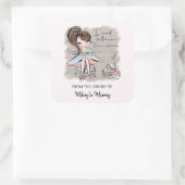 Sticker Carré J'ai lu entre la plaque d'immatriculation des vins (Sac)