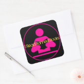 Sticker Carré J'Ai Lu Les Livres Interdits : Icône De Lecture Ro (Enveloppe)