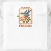 Sticker Carré J'ai mis les fascistes au poing (Sac)