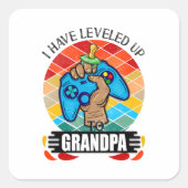 Sticker Carré J'ai nivelé à grand-père (Devant)