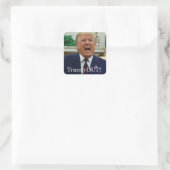 Sticker Carré J'ai rejeté Trump ! (Sac)