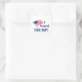Sticker Carré J'ai voté Trump (Sac)