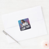 Sticker Carré J'ai vu Jésus (Enveloppe)