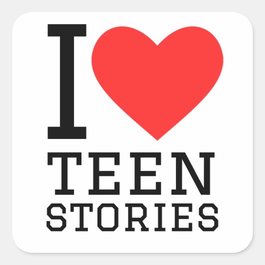 Sticker Carré J'aime (Devant)