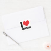 Sticker Carré J'aime Bathurst (Enveloppe)