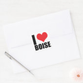Sticker Carré J'aime Boise (Enveloppe)