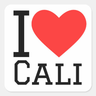 Sticker Carré J'aime cali