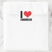 Sticker Carré J'aime Chandler (Sac)