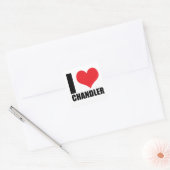Sticker Carré J'aime Chandler (Enveloppe)