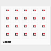 Sticker Carré J'Aime Coudre (Feuille)