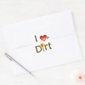 Sticker Carré J'aime Dirt (Enveloppe)