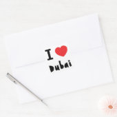 Sticker Carré J'aime Dubaï (Enveloppe)