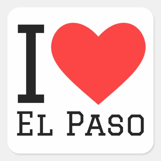 Sticker Carré J'aime el paso (Devant)
