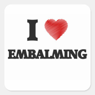 Sticker Carré J'aime EMBAUMER