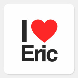 Sticker Carré j'aime eric