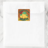 Sticker Carré J'aime juste les ananas... (Sac)