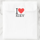 Sticker Carré J'aime kiev (Sac)