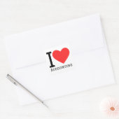 Sticker Carré J'aime la comptabilité (Enveloppe)