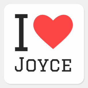 Sticker Carré J'aime la joyce