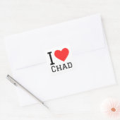 Sticker Carré J'aime le chevalier (Enveloppe)