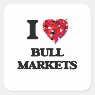 Sticker Carré J'aime les marchés Bull