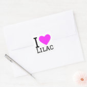 Sticker Carré J'aime lilac (Enveloppe)