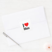 Sticker Carré j'aime max (Enveloppe)