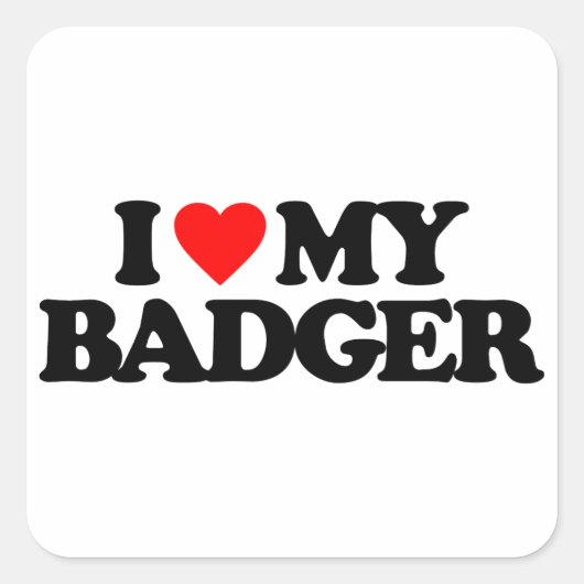 STICKER CARRÉ J'AIME MON MAL (Devant)