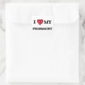 Sticker Carré J'aime mon pharmacien (Sac)