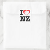 Sticker Carré J'aime NZ (Sac)