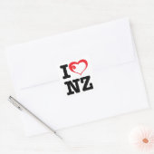 Sticker Carré J'aime NZ (Enveloppe)