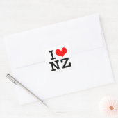 Sticker Carré J'aime NZ (Enveloppe)