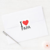 Sticker Carré J'aime papa (Enveloppe)