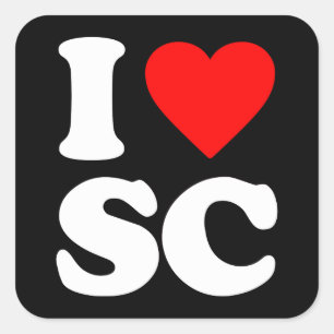 STICKER CARRÉ J'AIME SC