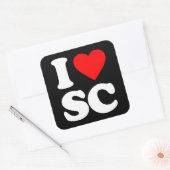 STICKER CARRÉ J'AIME SC (Enveloppe)