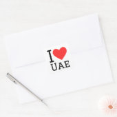 Sticker Carré J'aime uae (Enveloppe)