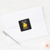 Sticker Carré J'Aime Vraiment Les Canards (Enveloppe)