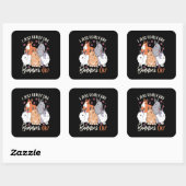 Sticker Carré J'Aime Vraiment Les Lapins (Feuille)