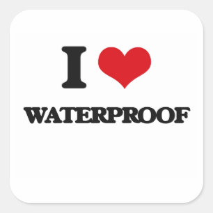 Sticker Carré J'aime Waterproof