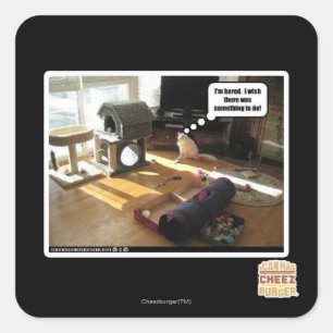 Sticker Carré J'aimerais qu'il y ait quelque chose à faire