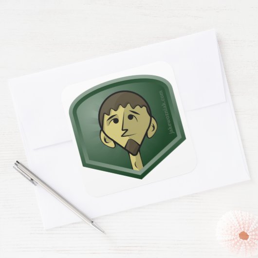 Sticker Carré JakeWozniak.com (Enveloppe)